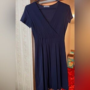Elegant Navy Blue Women's Dress